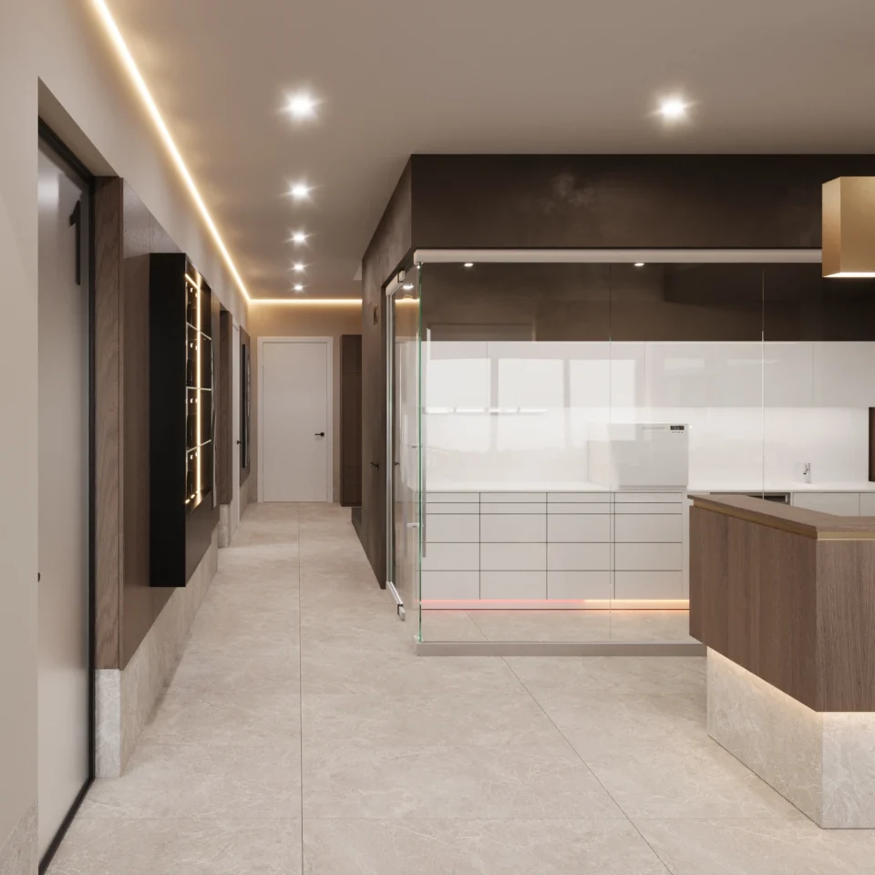 Дизайн інтер'єру стоматологічної клініки - Herbei Dental - Reception